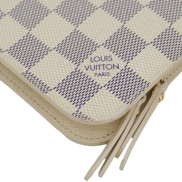 LOUIS VUITTON Insolite Damier Azur Wallet White