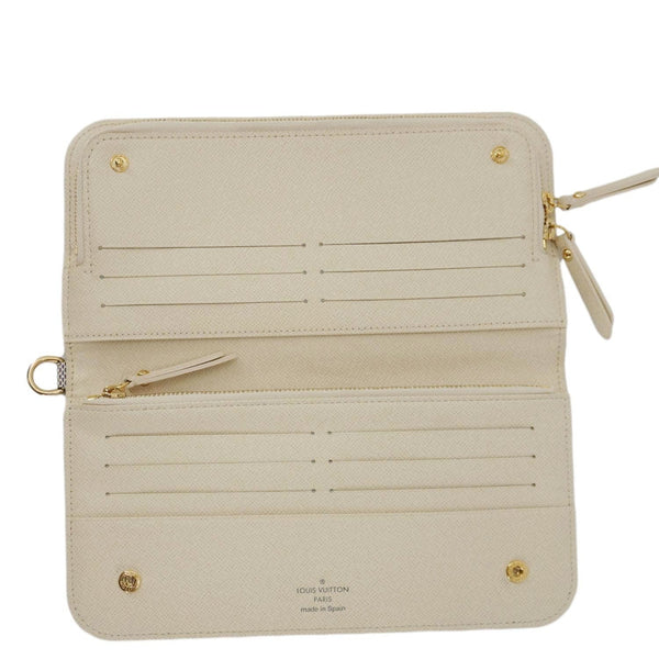 LOUIS VUITTON Insolite Damier Azur Wallet White