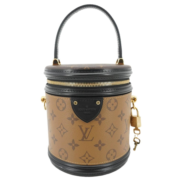 LOUIS VUITTON Cannes Reverse Monogram Canvas Shoulder Bag Brown