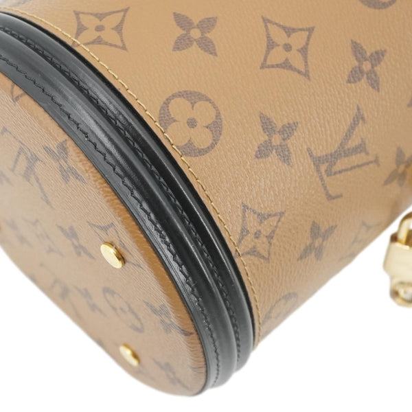 LOUIS VUITTON Cannes Reverse Monogram Canvas Shoulder Bag Brown