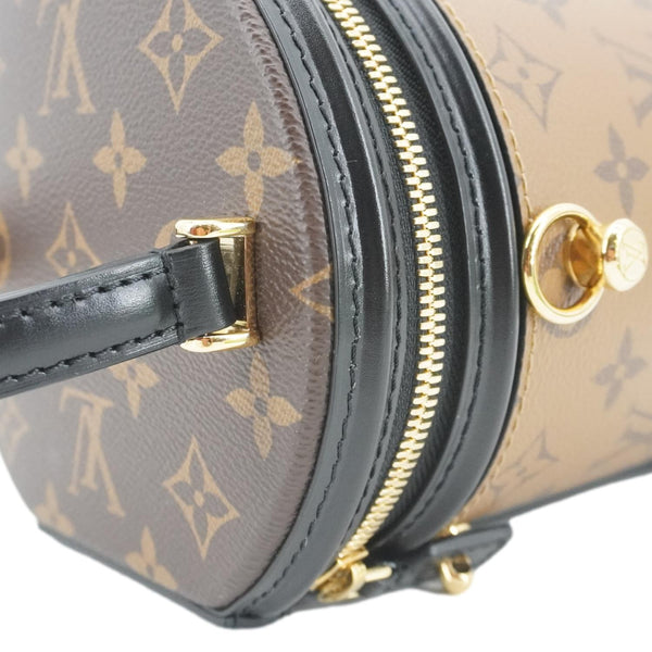 LOUIS VUITTON Cannes Reverse Monogram Canvas Shoulder Bag Brown