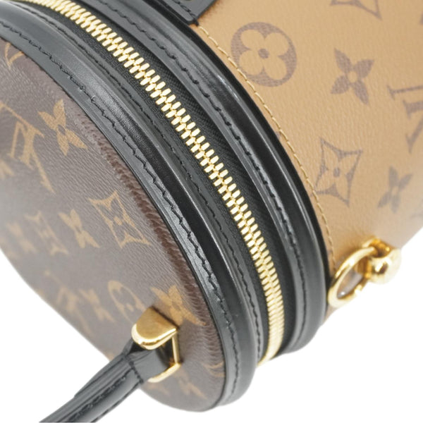 LOUIS VUITTON Cannes Reverse Monogram Canvas Shoulder Bag Brown