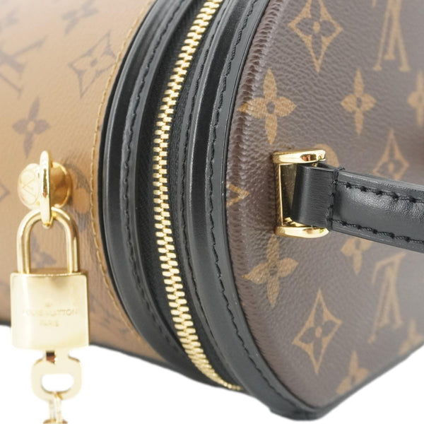 LOUIS VUITTON Cannes Reverse Monogram Canvas Shoulder Bag Brown