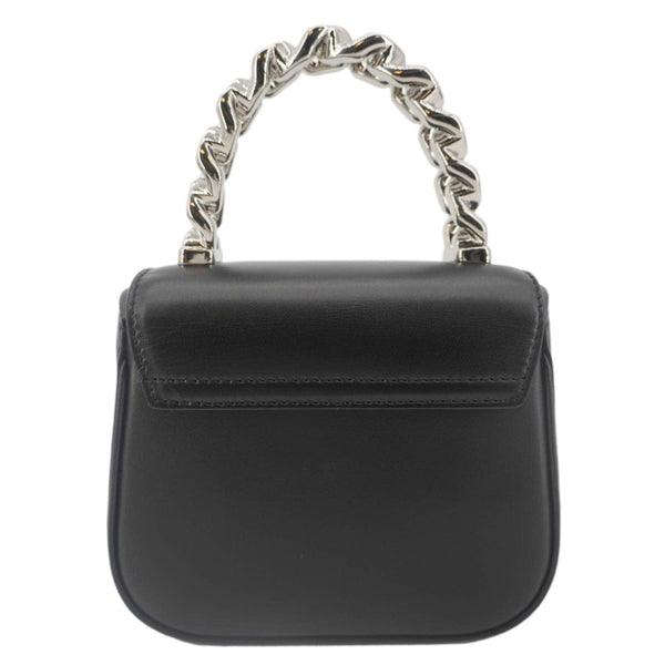 VERSACE La Medusa Mini Embellished Leather Top Handle Shoulder Bag Black