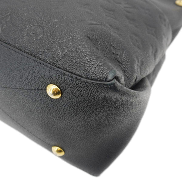 LOUIS VUITTON Maida Monogram Empreinte Leather Hobo Shoulder Bag Black