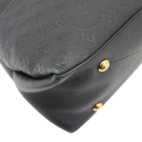 LOUIS VUITTON Maida Monogram Empreinte Leather Hobo Shoulder Bag Black