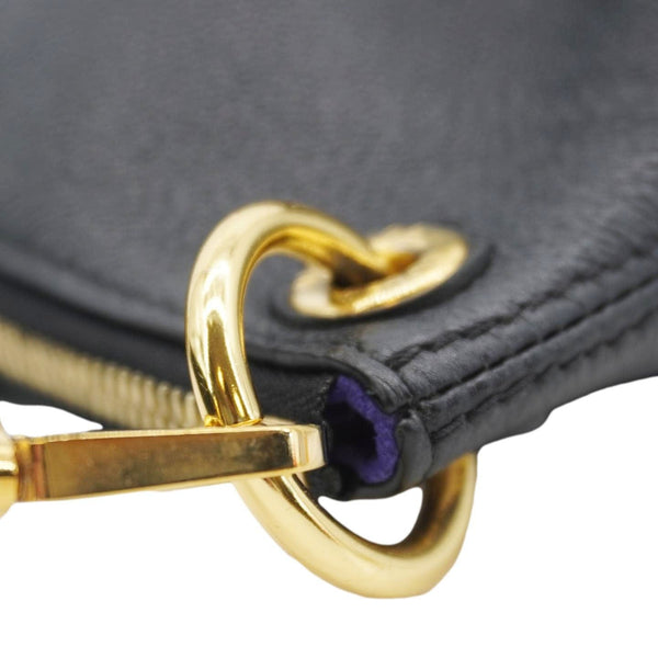 LOUIS VUITTON Maida Monogram Empreinte Leather Hobo Shoulder Bag Black