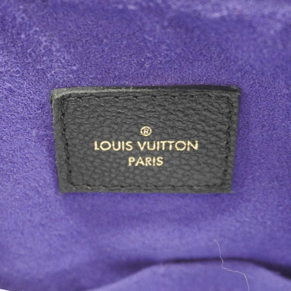 LOUIS VUITTON Maida Monogram Empreinte Leather Hobo Shoulder Bag Black