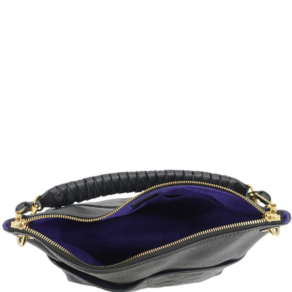 LOUIS VUITTON Maida Monogram Empreinte Leather Hobo Shoulder Bag Black