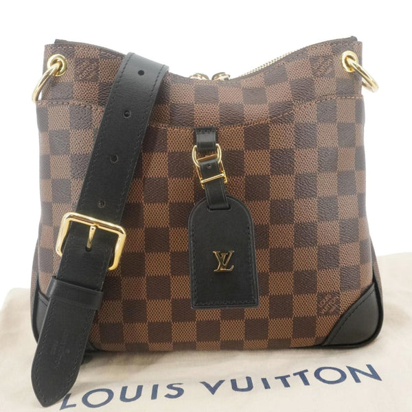 LOUIS VUITTON Odeon NM PM Damier Ebene Shoulder Bag Brown