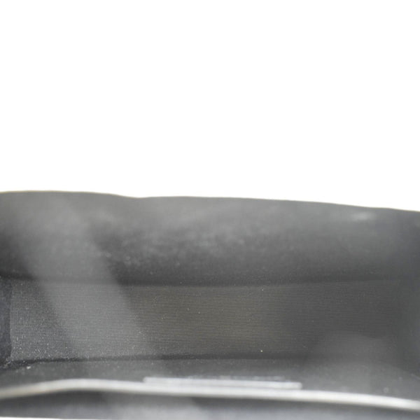 YVES SAINT LAURENT Kate Leather Chain Clutch Crossbody Bag White