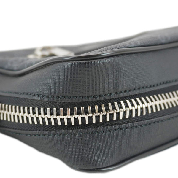 GUCCI GG Supreme Canvas Belt Bag with Zip Pocket Black 478325