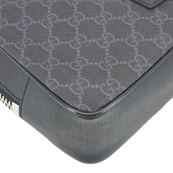 GUCCI GG Supreme Canvas Belt Bag with Zip Pocket Black 478325