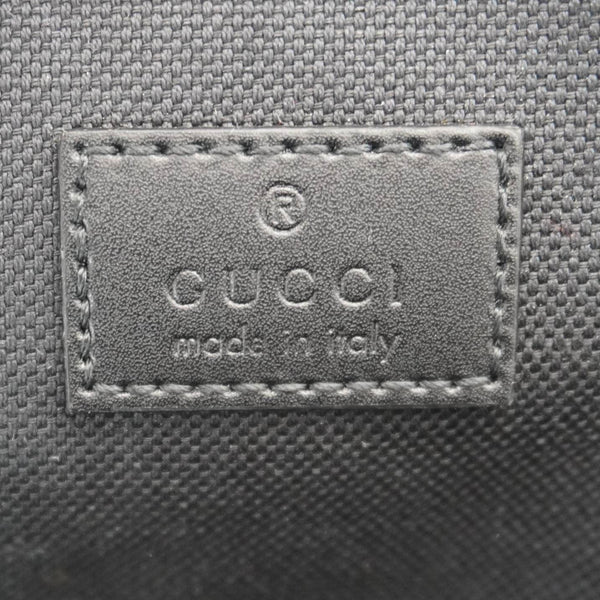 GUCCI GG Supreme Canvas Belt Bag with Zip Pocket Black 478325