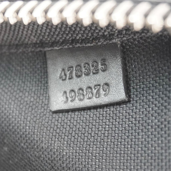 GUCCI GG Supreme Canvas Belt Bag with Zip Pocket Black 478325