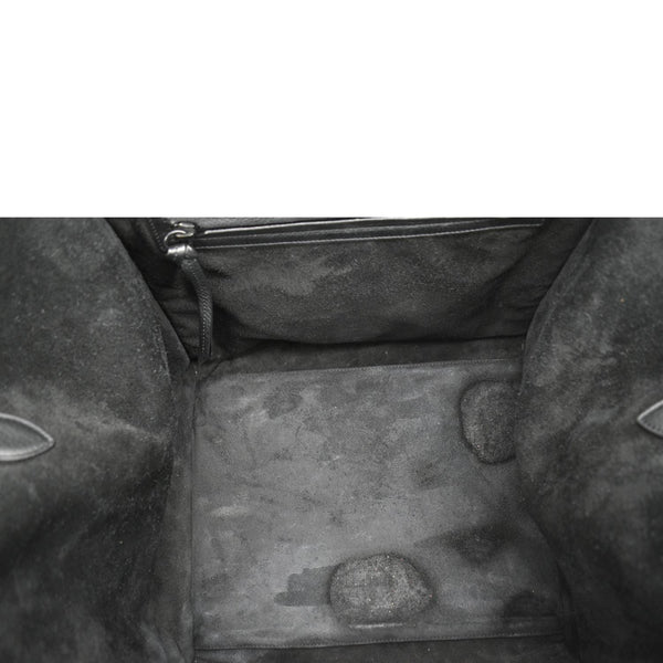 CELINE Luggage Phantom Medium Leather Tote Bag Black