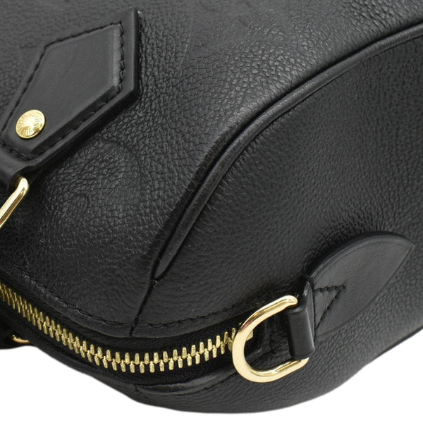 LOUIS VUITTON Speedy 20 Bandouliere Empreinte Leather Shoulder Bag Black