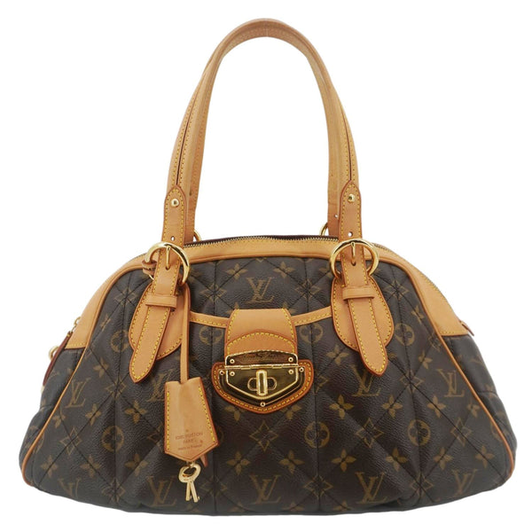 LOUIS VUITTON Etoile Bowling Monogram Canvas Satchel Bag Brown