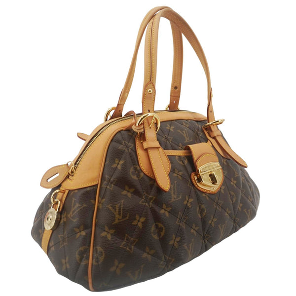 LOUIS VUITTON Etoile Bowling Monogram Canvas Satchel Bag Brown