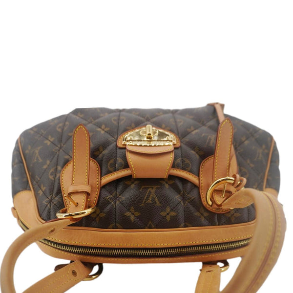 LOUIS VUITTON Etoile Bowling Monogram Canvas Satchel Bag Brown