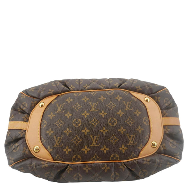 LOUIS VUITTON Etoile Bowling Monogram Canvas Satchel Bag Brown