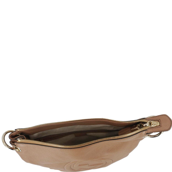 GUCCI Soho Medium Leather Tote Bag Brown 536194