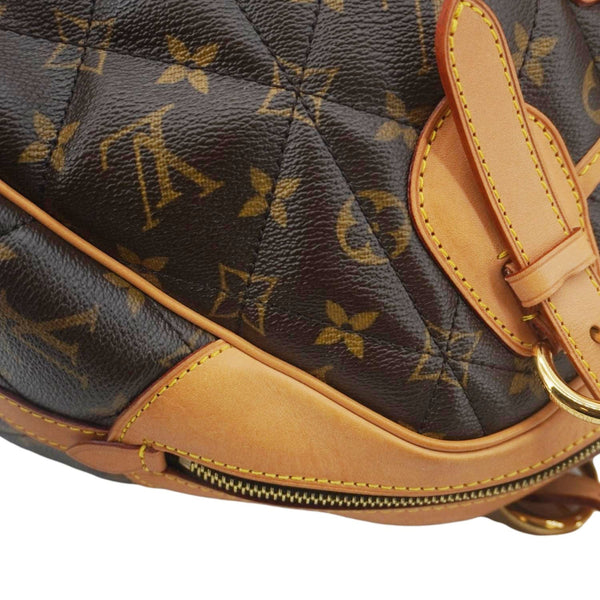 LOUIS VUITTON Etoile Bowling Monogram Canvas Satchel Bag Brown