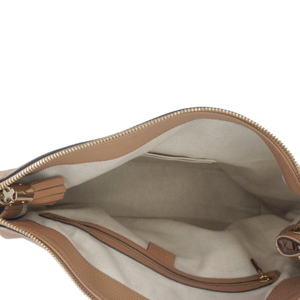 GUCCI Soho Medium Leather Tote Bag Brown 536194