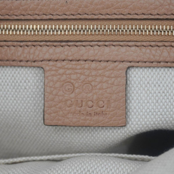 GUCCI Soho Medium Leather Tote Bag Brown 536194