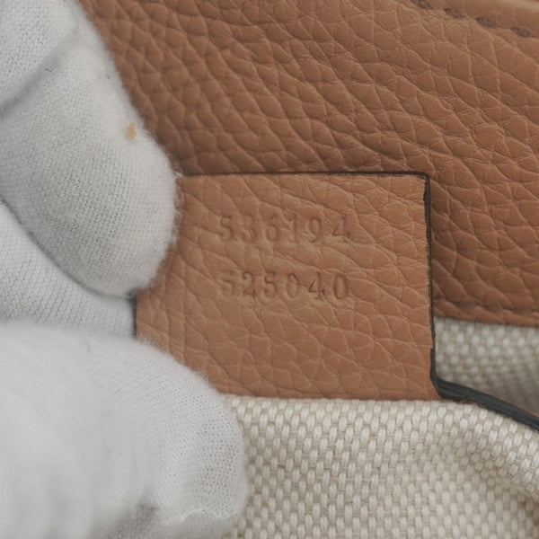 GUCCI Soho Medium Leather Tote Bag Brown 536194