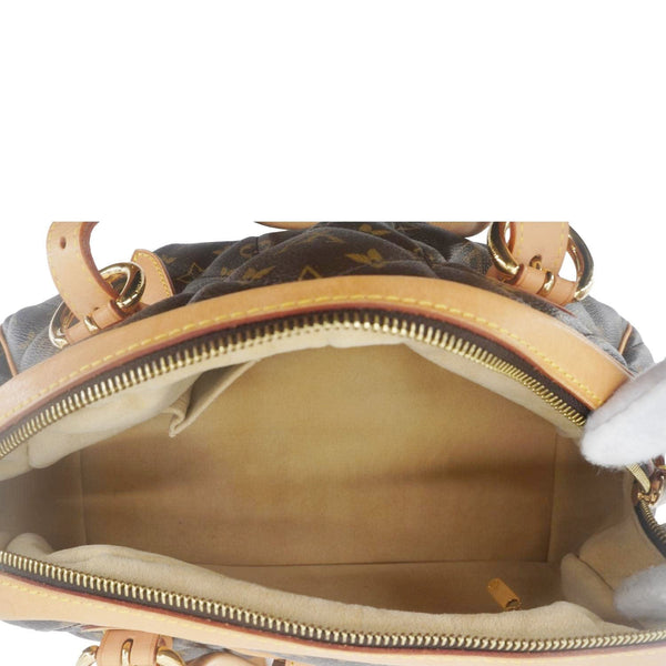 LOUIS VUITTON Etoile Bowling Monogram Canvas Satchel Bag Brown