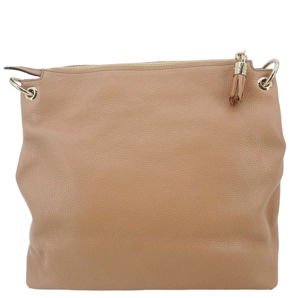 GUCCI Soho Medium Leather Tote Bag Brown 536194