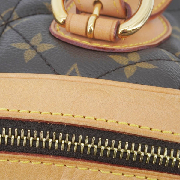 LOUIS VUITTON Etoile Bowling Monogram Canvas Satchel Bag Brown