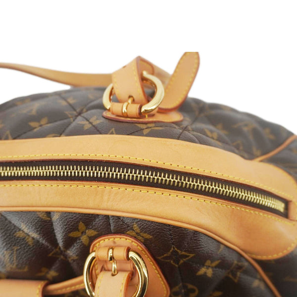 LOUIS VUITTON Etoile Bowling Monogram Canvas Satchel Bag Brown