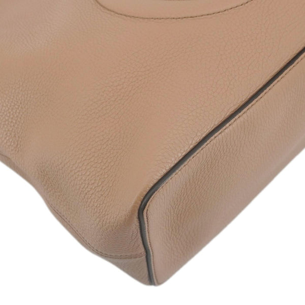 GUCCI Soho Medium Leather Tote Bag Brown 536194
