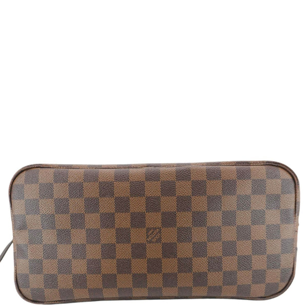 LOUIS VUITTON Neverfull MM Damier Ebene Shoulder Bag Brown