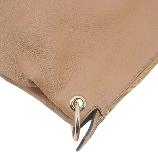 GUCCI Soho Medium Leather Tote Bag Brown 536194