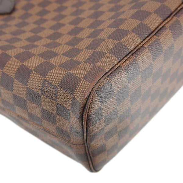 LOUIS VUITTON Neverfull MM Damier Ebene Shoulder Bag Brown