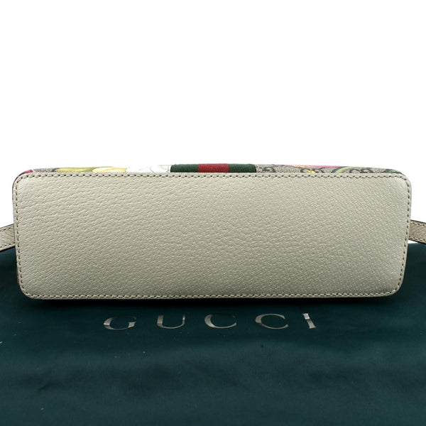 GUCCI Ophidia Flora Small Supreme Canvas Shoulder Bag Beige 499621