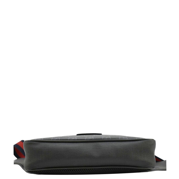 GUCCI GG Supreme Canvas Zip Belt Bag Black 474293