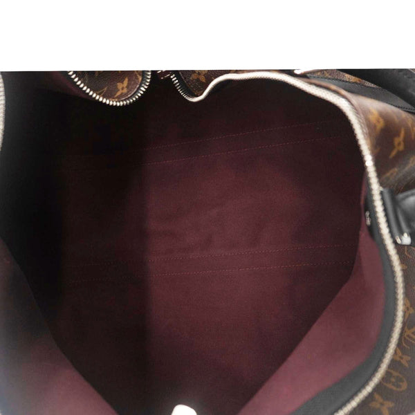 LOUIS VUITTON Keepall 55 Bandouliere Monogram Canvas Travel Bag Black