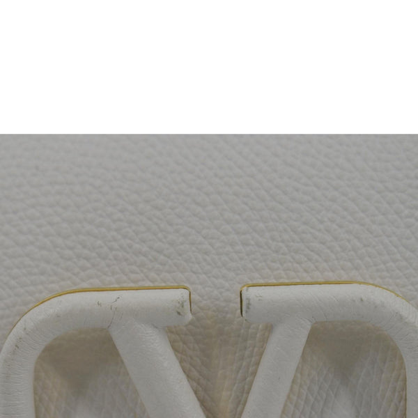 VALENTINO VSling Leather Crossbody Belt Bag White