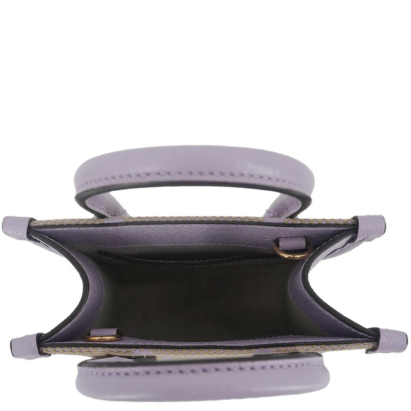GUCCI Jumbo GG Canvas Mini Tote Bag Purple 671623