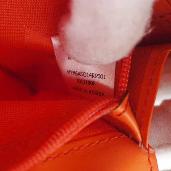 MCM Leather Compact Wallet Red