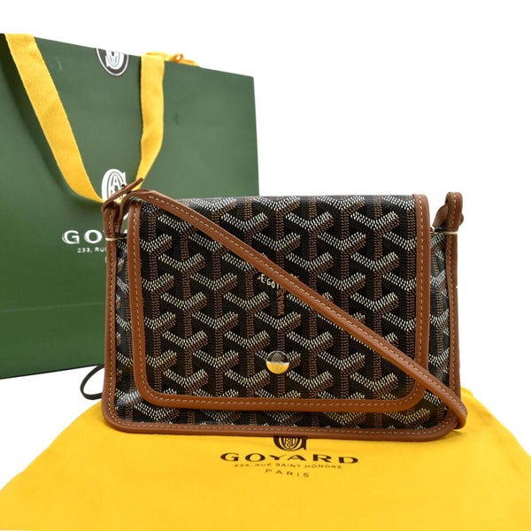 GOYARD Plumet Canvas Shoulder Bag Tan