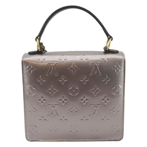 LOUIS VUITTON Spring Street NM Monogram Vernis Crossbody Bag Champagne Metallise