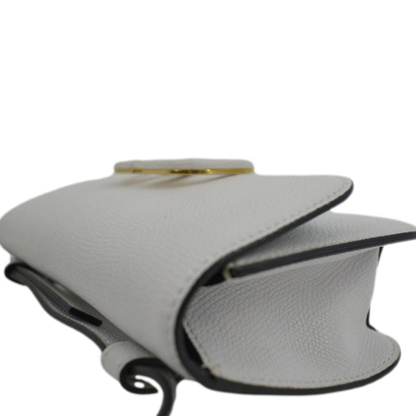 VALENTINO VSling Leather Crossbody Belt Bag White