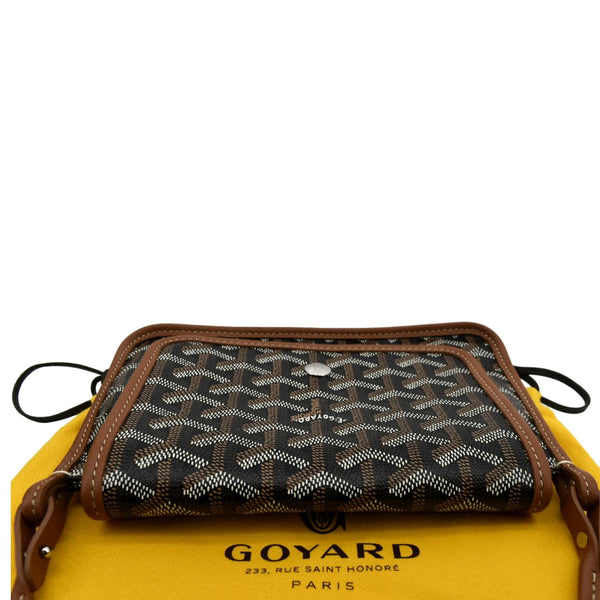 GOYARD Plumet Canvas Shoulder Bag Tan