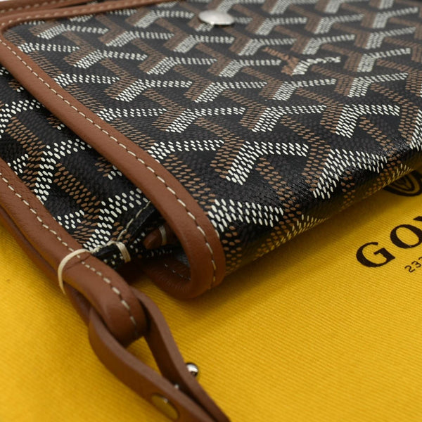 GOYARD Plumet Canvas Shoulder Bag Tan