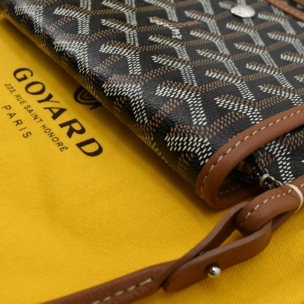 GOYARD Plumet Canvas Shoulder Bag Tan